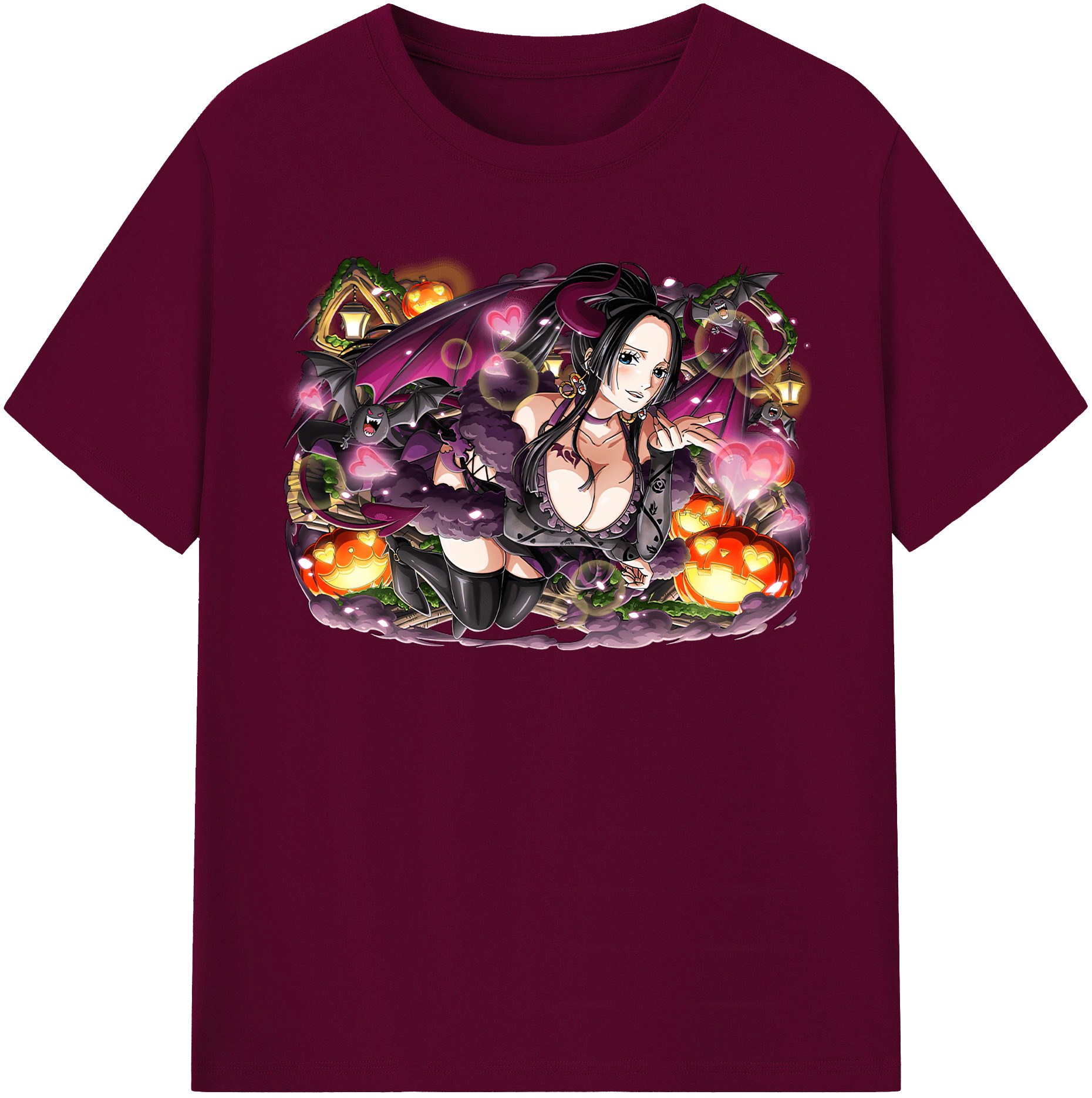 ワンピース ボア・ハンコック ONE PIECE Boa·Hancock レディースカジュアルプリントTシャツ（綿100％）